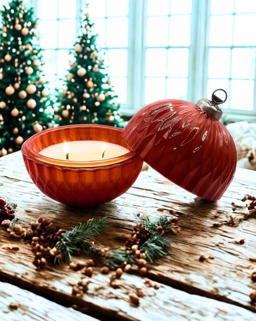 Frasier Fir - Glass Ornament Candle